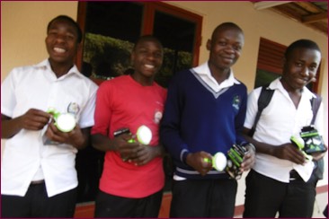 Students with Water Bottles